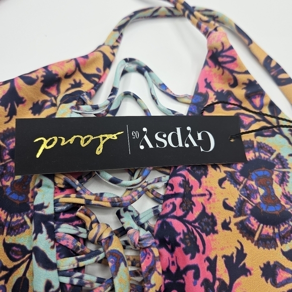 NWT Gypsy 05 Mosaic print bikini top only - Picture 7 of 13